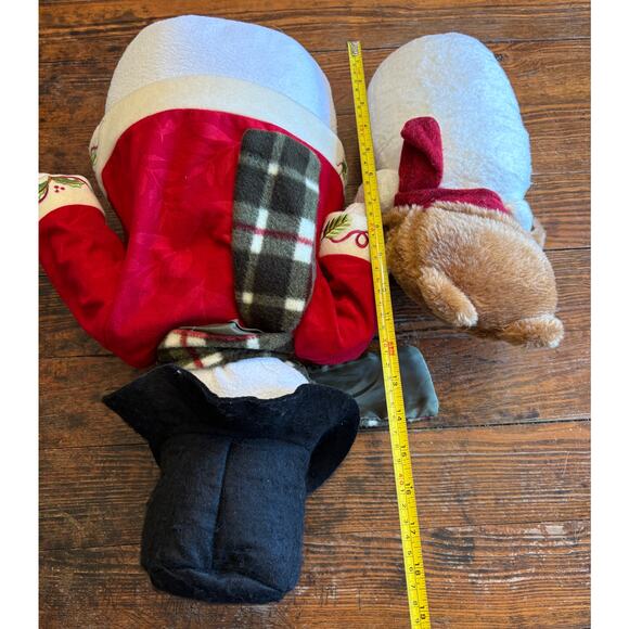 Pair of JCPenney Home Collection festive beanie bottom standing snowmen decor - Picture 8 of 10